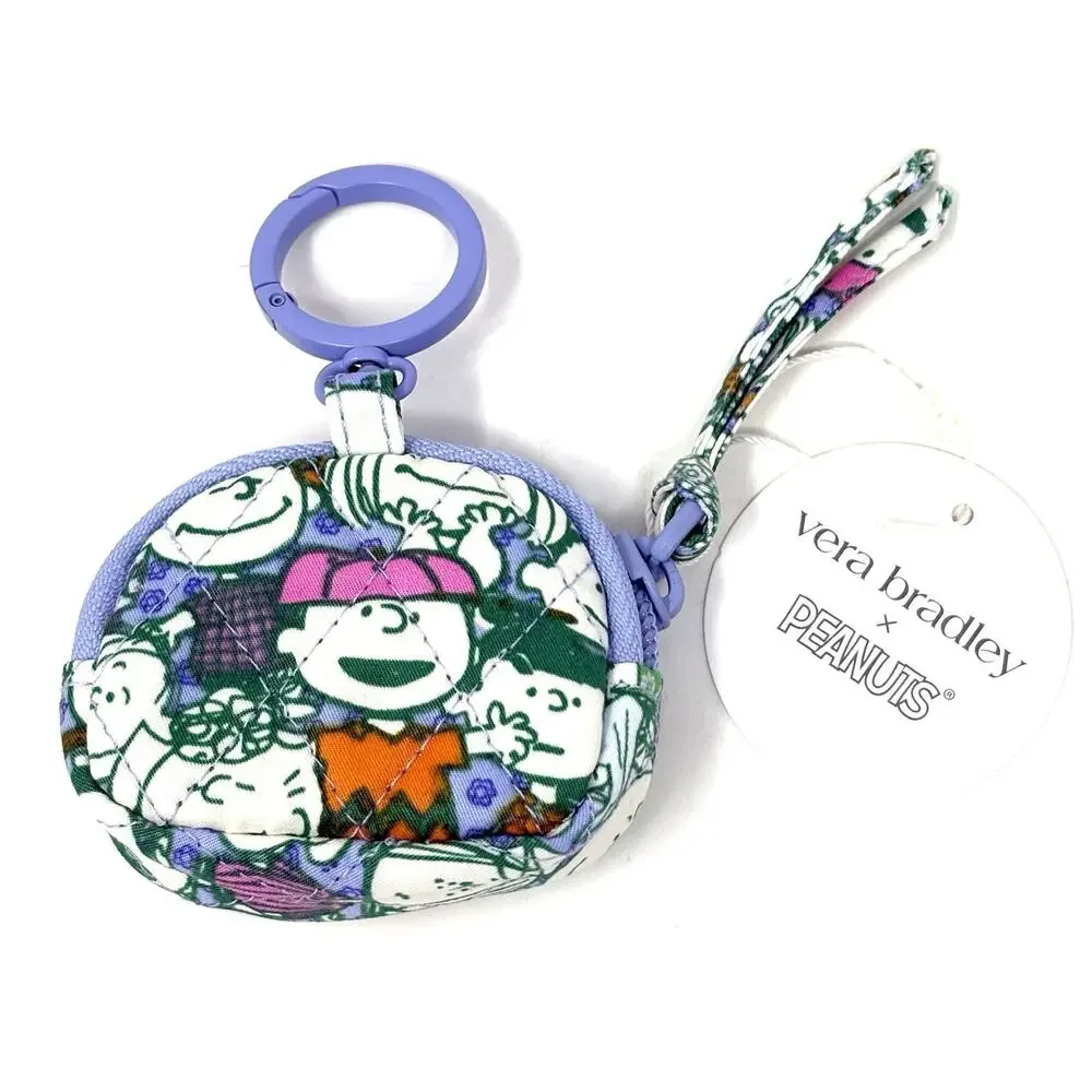 Vera Bradley Peanuts Pals Bag Charm for Airpods Marcy Snoopy Charlie Brwn NWOT